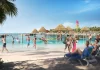 Detalles de la playa solo para adultos en CocoCay »