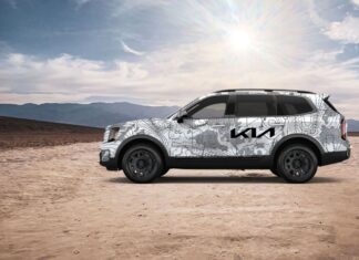 Un modificado Kia Telluride X-Pro se prepara para competir en el «Rally Rebelle 2024″ »